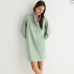 NWT J. Crew Cottage Shirtdress in Cotton Poplin
